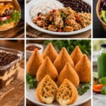 Seis opções de negócio de alimentação para 2026, com hambúrguer, marmita, poke, sobremesa, salgados e sucos.
